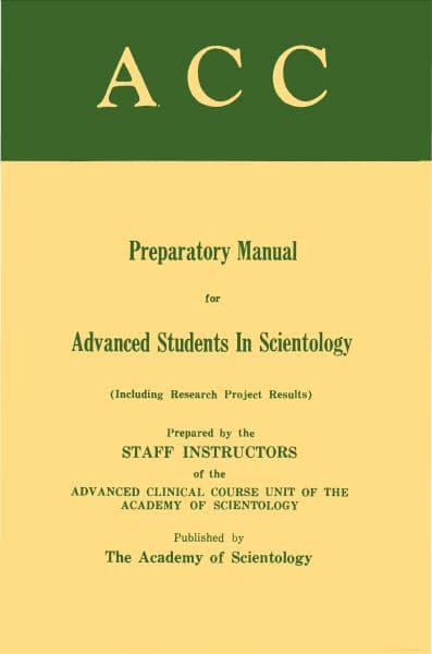 ACC Preparatory Manual — free PDF book to download by L. Ron Hubbard (LRH)