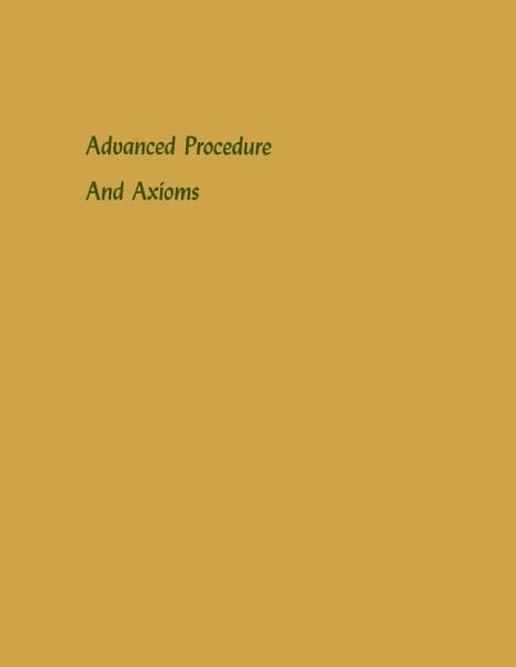 Advanced Procedure and Axioms — free PDF book to download by L. Ron Hubbard (LRH)