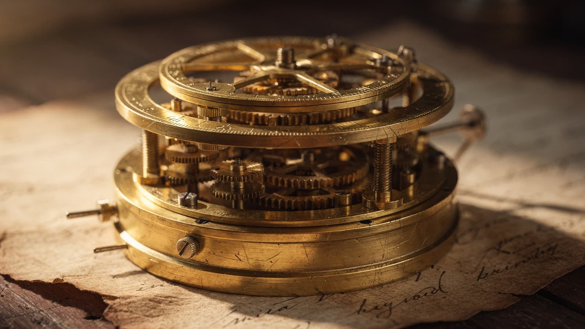 A finely engineered brass instrument on parchment, symbolizing the precise, unaltered standard technology of the pre-1982 Grade Chart